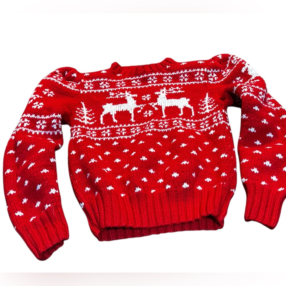 Polo by Ralph Lauren Red and White Sweater